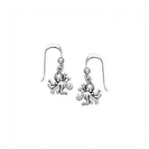 Octopus Sterling Silver Hook Earring TE2044 - Earrings